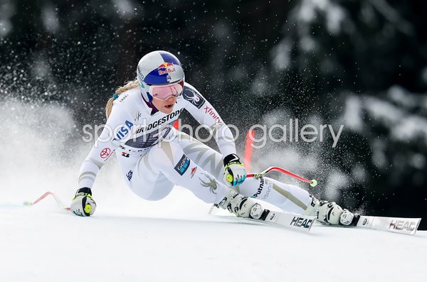 Lindsey Vonn USA Women's Downhill Garmisch Germany 2018
