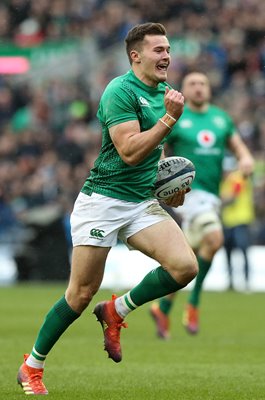 Jacob Stockdale Ireland scores v Scotland Murrayfield Six Nations 2019