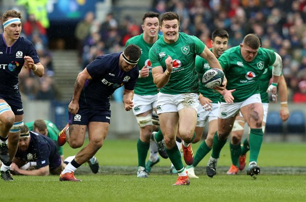 Jacob Stockdale Ireland breakaway score v Scotland 6 Nations 2019