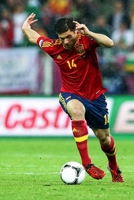 Xabi Alonso Spain v Ireland Group C EURO 2012