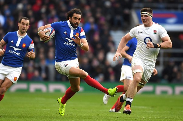 Yoann Huget France v England Twickenham Six Nations 2019