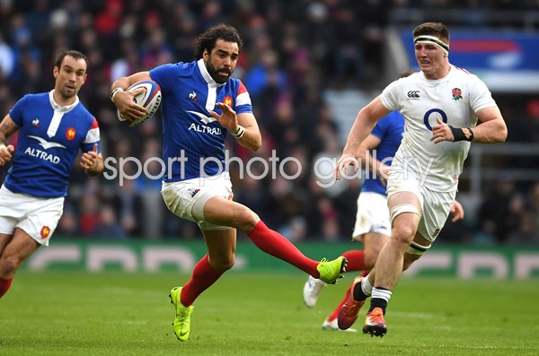 Yoann Huget France v England Twickenham Six Nations 2019