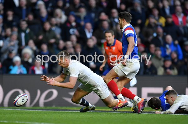 Owen Farrell England try v France Twickenham 6 Nations 2019