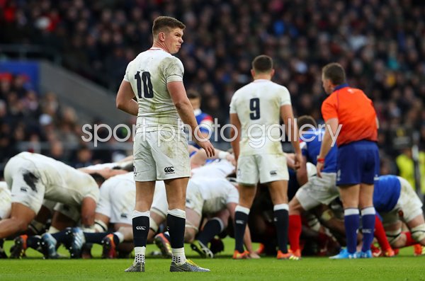 Owen Farrell England Number 10 v France Twickenham 6 Nations 2019