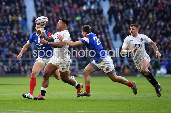 Manu Tuilagi England v France Twickenham 6 Nations 2019