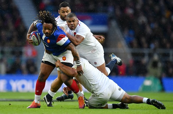 Kyle Sinckler England v Mathieu Bastareaud France Six Nations 2019