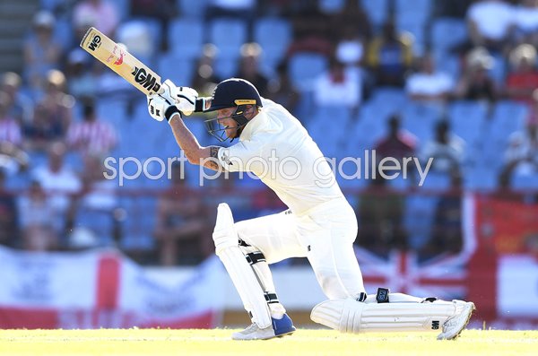Ben Stokes England bats v West Indies Test St Lucia 2019