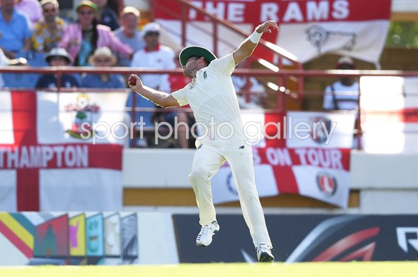 Stuart Broad England catch v West Indies St Lucia Test 2019
