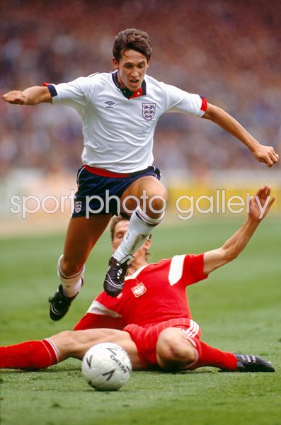 Gary Lineker England v Poland Wembley Stadium 1989