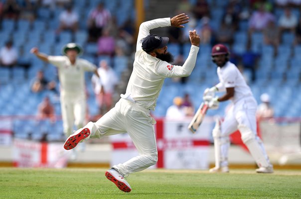 Moeen Ali England slip catch v West Indies 3rd Test St Luicia 2019