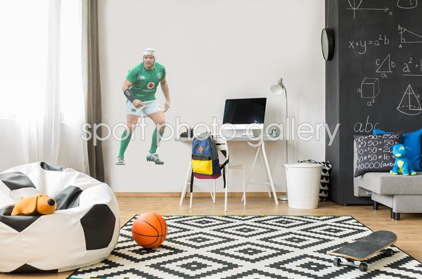 RORY BEST IRELAND CAPTAIN V SCOTLAND MURRAYFIELD 6 NATIONS 2019 WALL STICKER