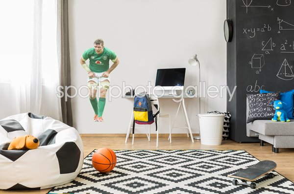 PETER O'MAHONY IRELAND LOCK V SCOTLAND MURRAYFIELD 6 NATIONS 2019 WALL STICKER