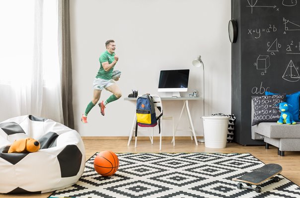 JACOB STOCKDALE IRELAND SCORES V SCOTLAND MURRAYFIELD SIX NATIONS 2019 WALL STICKER