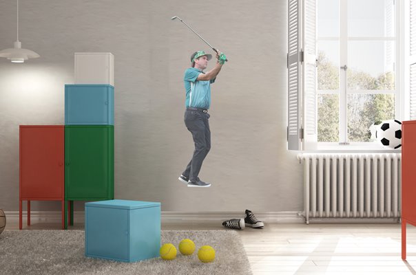 BUBBA WATSON 16TH TEE PHOENIX OPEN SCOTTSDALE 2019 WALL STICKER