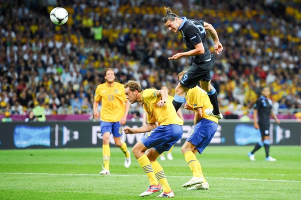 Andy Carroll England scores v Sweden EURO 2012