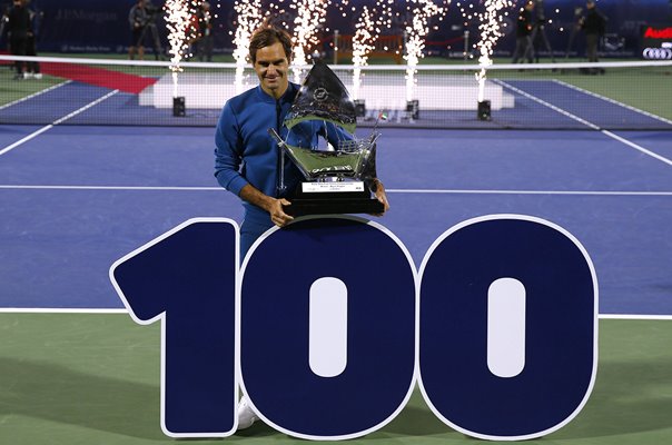 Roger Federer Switzerland 100th Career Title Dubai ATP Tour 2019