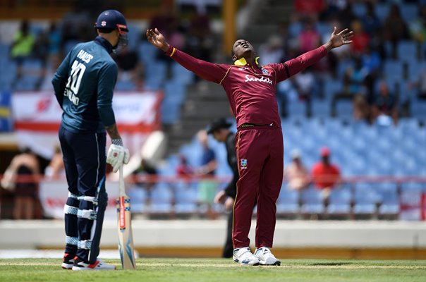 Sheldon Cottrell West Indies Trademark Wicket Celebration 2019