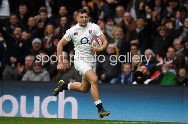 Jonny May England v Italy Six Nations Twickenham 2019