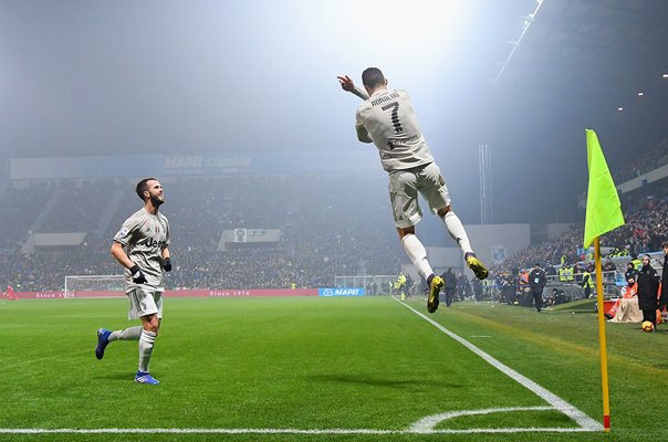 Cristiano Ronaldo Juventus Trademark Celebration Serie A 2019