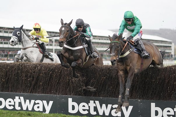 Nico de Boinville & Altior final fence Cheltenham 2019