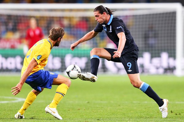 Andy Carroll England v Sweden EURO 2012