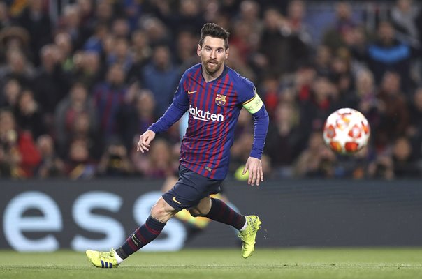 Lionel Messi Barcelona v Lyon Champions League Last 16 2019