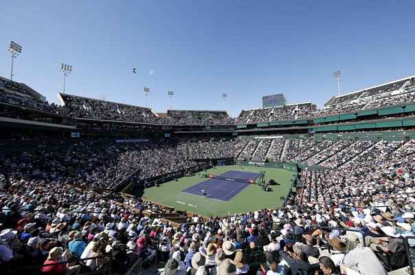 Roger Federer Switzerland v Kyle Edmund GB Indian Wells 2019