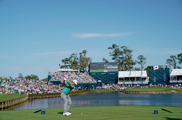 Xander Schauffele USA 17th Tee Players Championship Sawgrass 2019