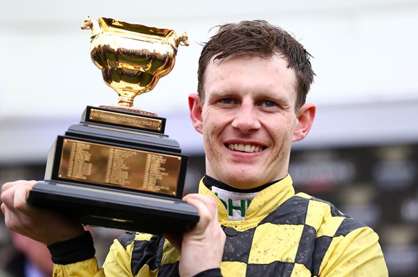 Jockey Paul Townend Gold Cup Trophy Cheltenham 2019