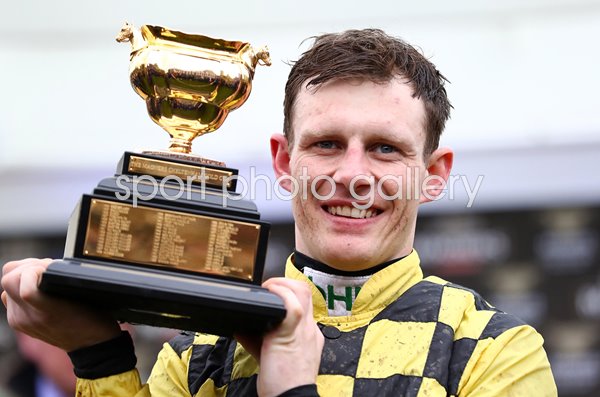 Jockey Paul Townend Gold Cup Trophy Cheltenham 2019