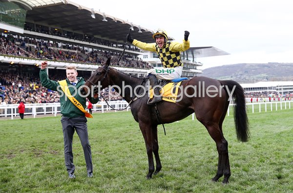 Jockey Paul Townend & Al Boum Photo win Gold Cup Cheltenham 2019