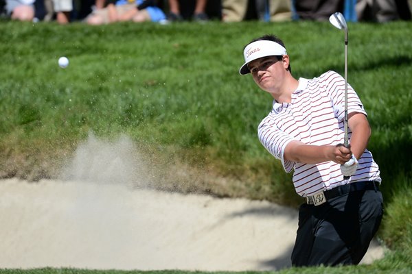 Beau Hossler bunker shot US Open 2012