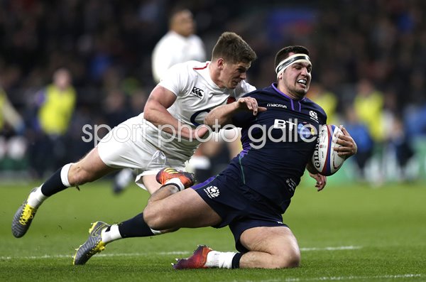 Stuart McInally Scotland captain scores v England Twickenham 2019