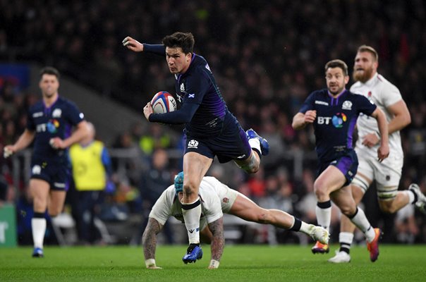 Sam Johnson Scotland try v England Twickenham Six Nations 2019