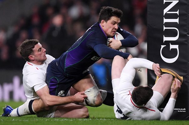 Sam Johnson Scotland try v England Twickenham 6 Nations 2019