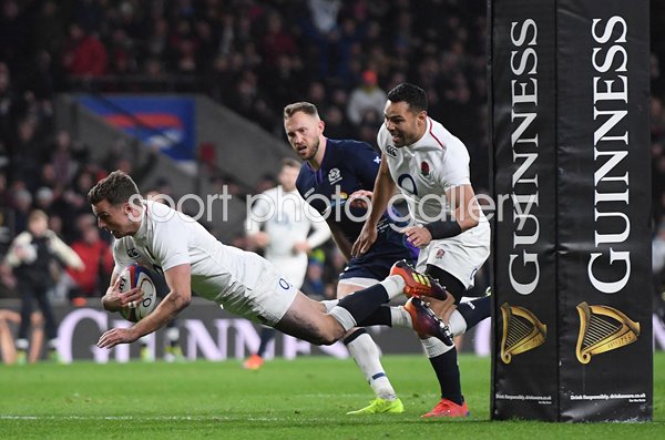 George Ford England scores v Scotland Twickenham 6 Nations 2019