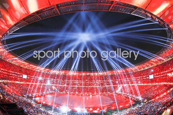 2010 World Cup Final - Soccer City Stadium in red