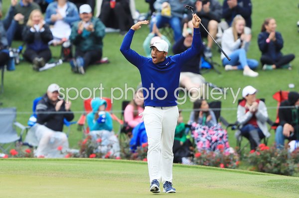Jhonattan Vegas Venezuela Birdie Putt 17th Green Players 2019