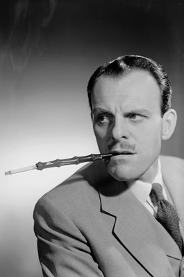Terry Thomas English Comic Actor with Cigarette Holder