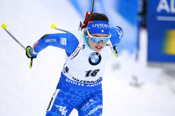 Dorothea Wierer Italy action Biathlon World Championships Sweden 2019