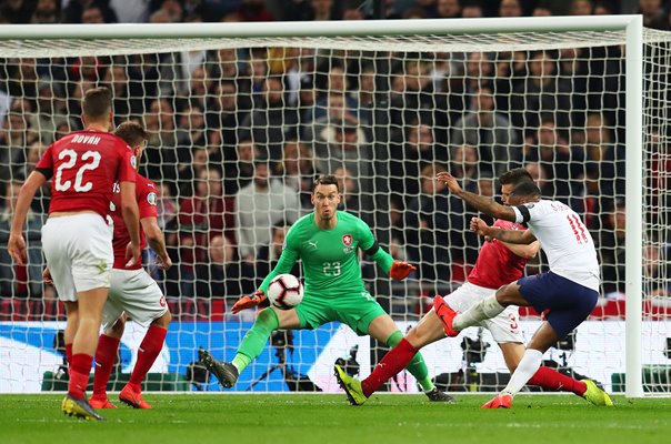 Raheem Sterling England Hat Trick v Czech Republic Wembley 2019