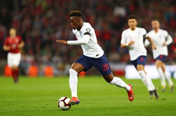 Callum Hudson-Odoi England v Czech Republic Euros Qualifier Wembley 2019