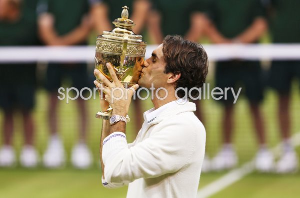 Roger Federer Switzerland Wimbledon Singles Champion 2012