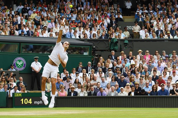 Roger Federer Switzerland Serves Wimbledon 2016