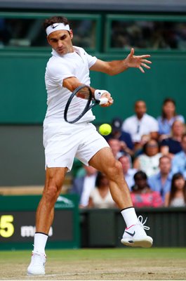Roger Federer Switzerland Forehand Wimbledon London 2017