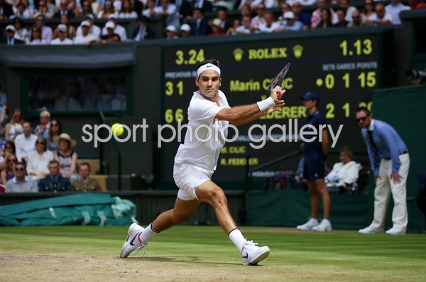 Roger Federer Switzerland v Marin Cilic Wimbledon Final 2017
