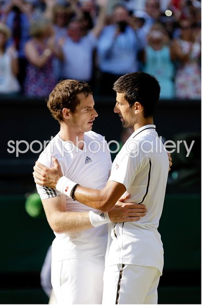 Andy Murray & Novak Djokovic Wimbledon Final 2013