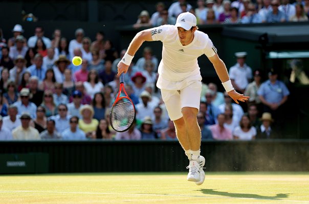 Andy Murray Great Britain Backhand Wimbledon Final 2013