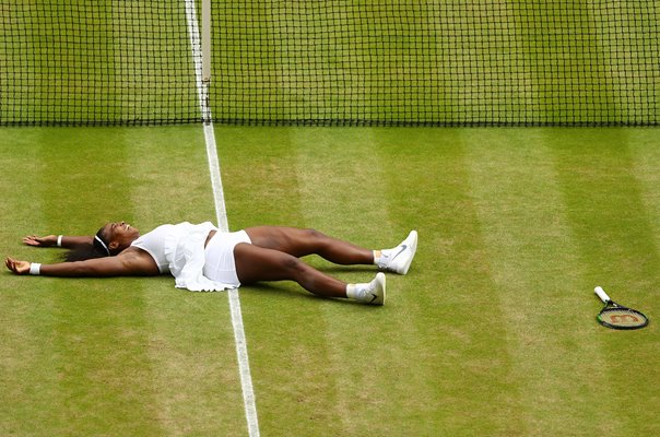Serena Williams Winning Moment Wimbledon 2016