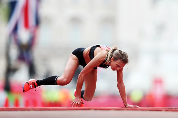 Hayley Carruthers Great Britain Finish London Marathon 2019